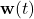 \textbf{w}(t)