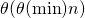 \theta(\theta(\min)n)