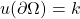 u(\partial \Omega) = k