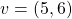 v = (5,6)