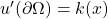 u'(\partial \Omega) = k(x)