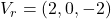 V_{r} = (2, 0, -2)